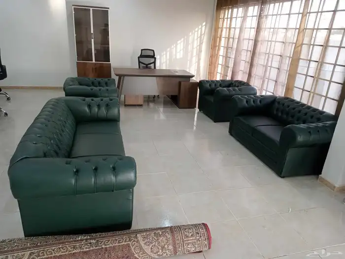 طقم مكتب فخم مدير كراسي كنب ورك ستيشن 3
