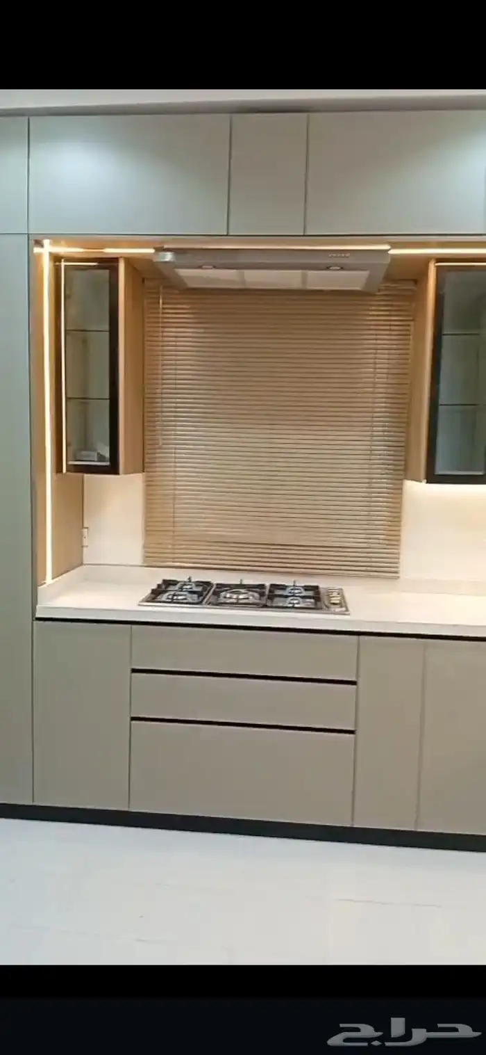 مطابخ مودرن تفصيل صاج المنيوم الماني مفصلات هيدرولك ايطالي 5