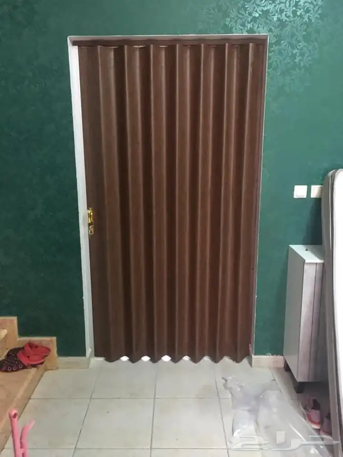 ابواب سحب سحاب سحابة جلد وبلاستيك كورديون 7