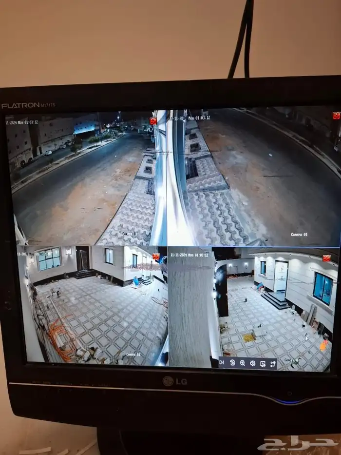 فني كاميرات مراقبة ... تركيب اربعة كاميرات شبكية hikvision 1