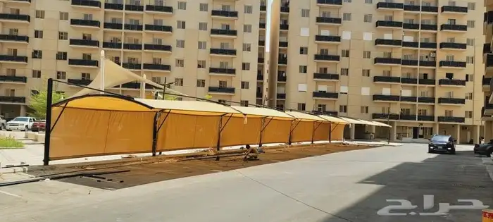 مظلات سيارات مظلات مواقف سيارات سواتر قماش 7