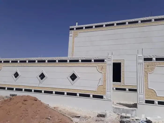 ديكورات اسمنتيه ملونه وكسر رخام 2