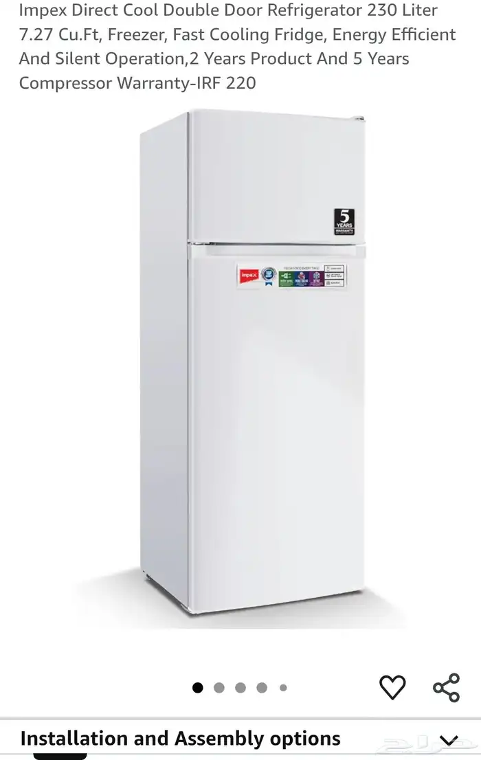 ثلاجة 230 لتر و غسالة اوتوماتيك استعمال 6 شهور ضمان سنتين 0