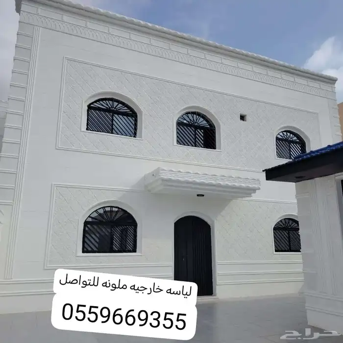 ديكورات اسمنتيه ملونه وكسر رخام 0