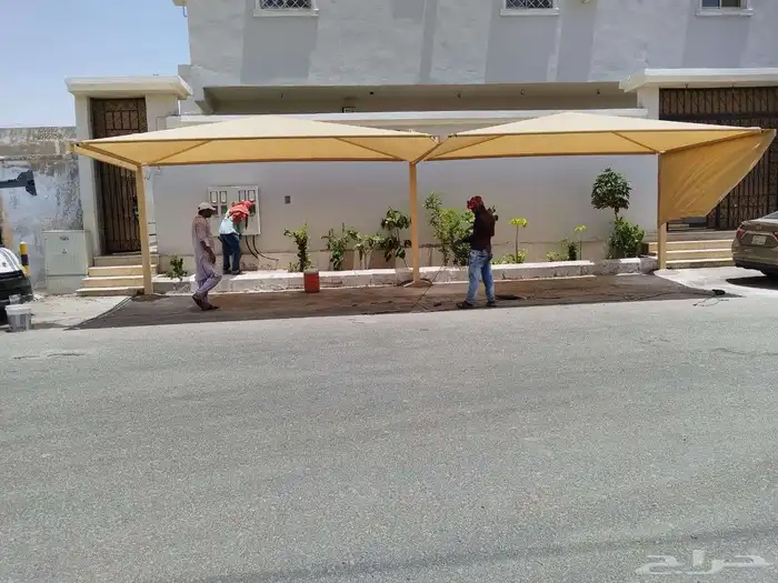 مظلات سيارات مظلات مواقف سيارات سواتر قماش 1