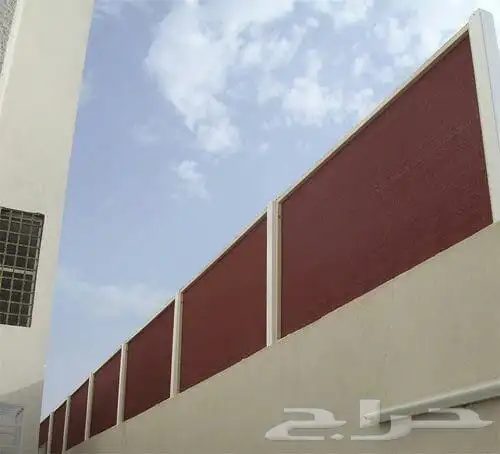 ساتر حديد وبلاستيك خشب للحوش والاسوار للبيع جدة مكة بسعر متر 9