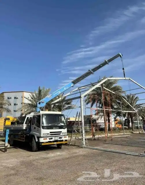 ونش للايجار تبوك 8 طن نقل الغرف الجاهزه وغيرها 2