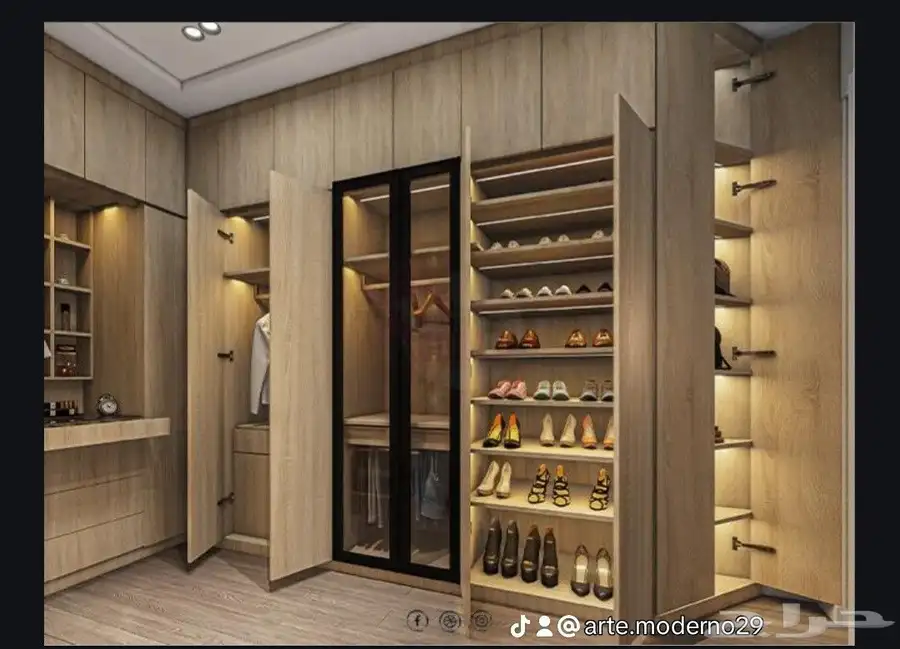 تصميم غرف نوم وطاولات حديد بديل رخام طاولات طعام مداخل وشاشا 0