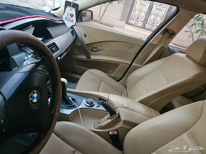 بي ام دبليو bmw الفئة الخامسه موديل 2007 ماتشكي من شي 2