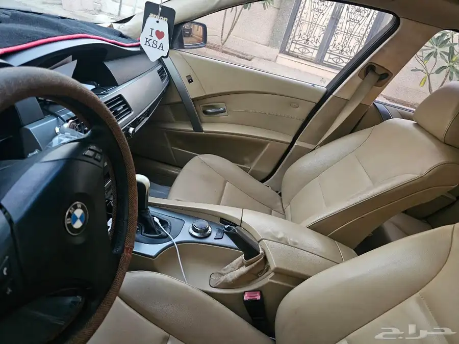 بي ام دبليو bmw الفئة الخامسه موديل 2007 ماتشكي من شي 2