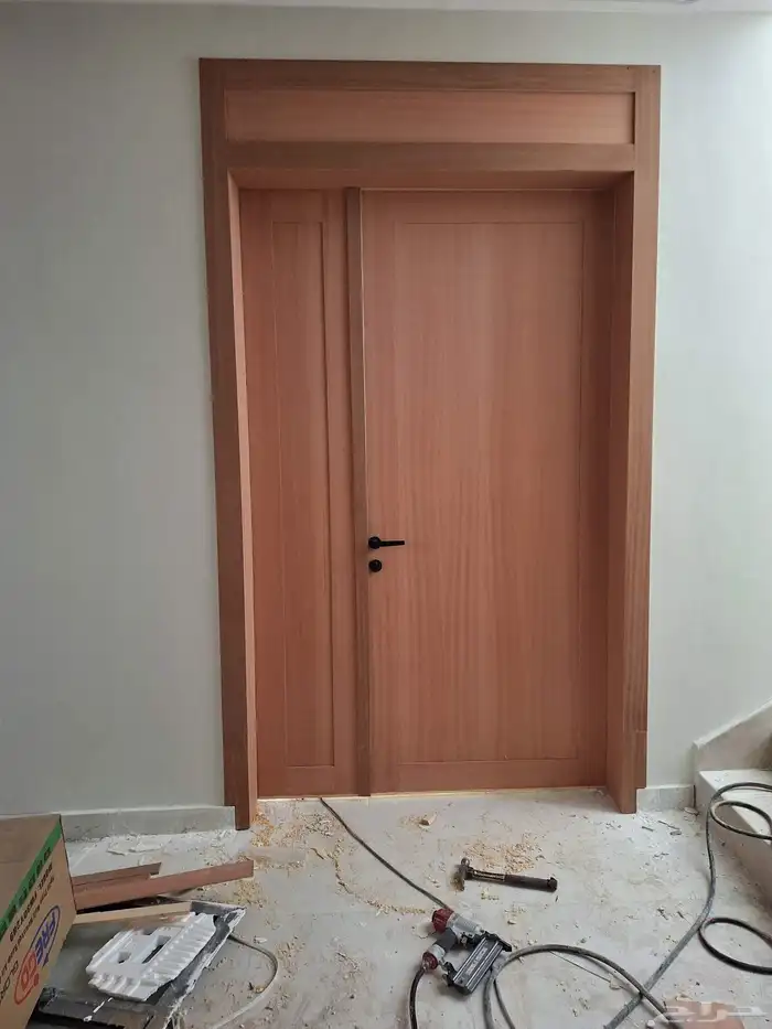 ابواب خشب سنديان جوز مغنو 9