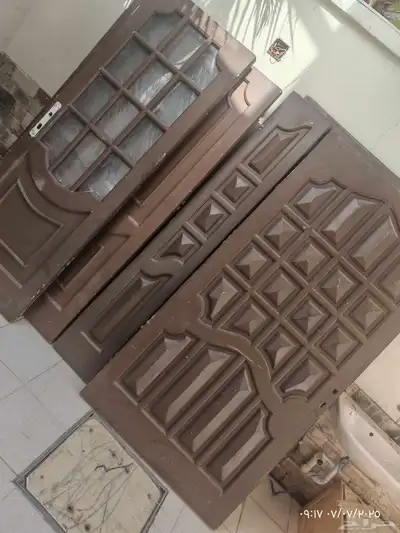ثمانيه ابواب خشب زان مستعمله 0