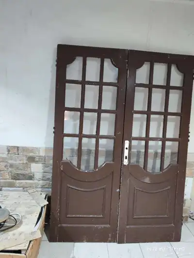 ثمانيه ابواب خشب زان مستعمله 5