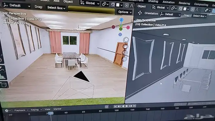 تصميم داخلي و3D واقعي احترافي   شقق  كافيهات بأسعار مناسبة 1