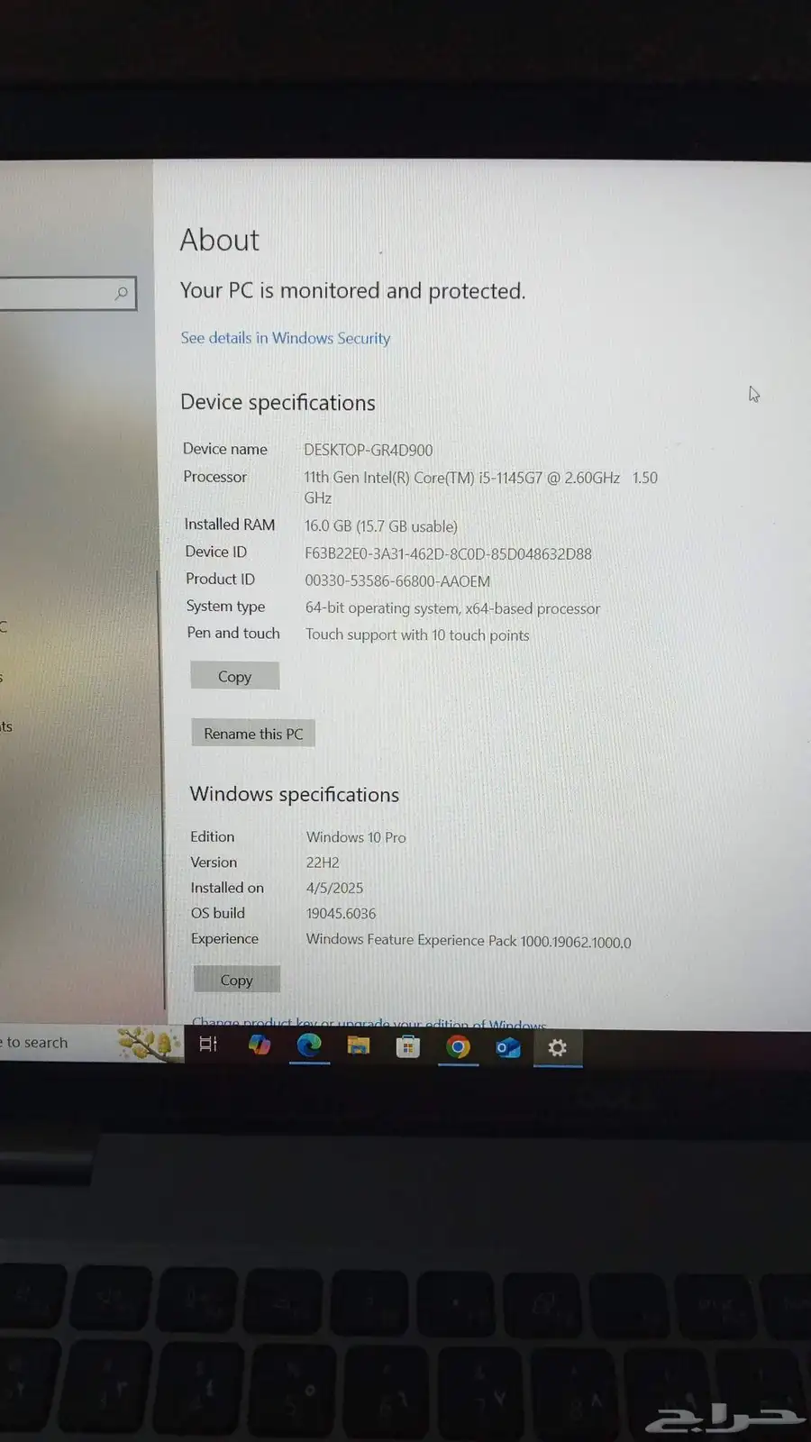 Dell laptop Lettitude 5520. 16gb ram 512gb storage i5 11th 4