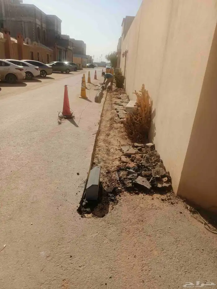 تبليط ارصفه وعمل انتر لوك 0