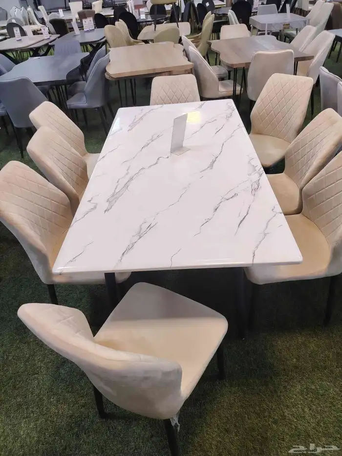 8 chair with table 2