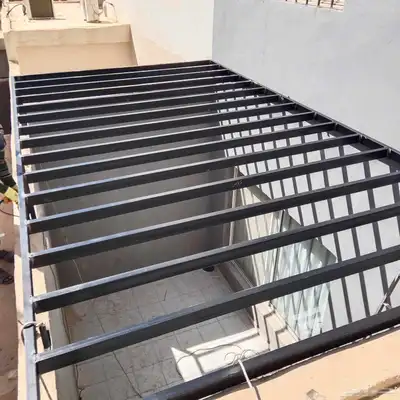 حداد مظلات هنجار سواتر مظلات جلسات حديد كلادينج قماش كوري 3