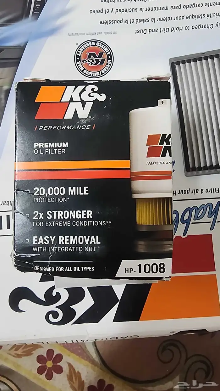 فلتر مكيف دودج رام شركة K N فلتر زيت اكورد 5