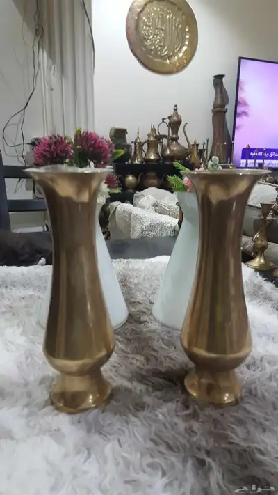 نحاسيات دلل لوحة مباخر فازات اسعار للك قطعه سعر 3