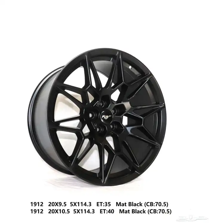 جنوط موستنج مقاس 19 و 20 جديد كرتون تجاري درجه اول 12