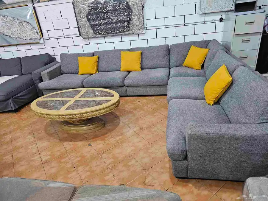 L shipe used sofa sell 4