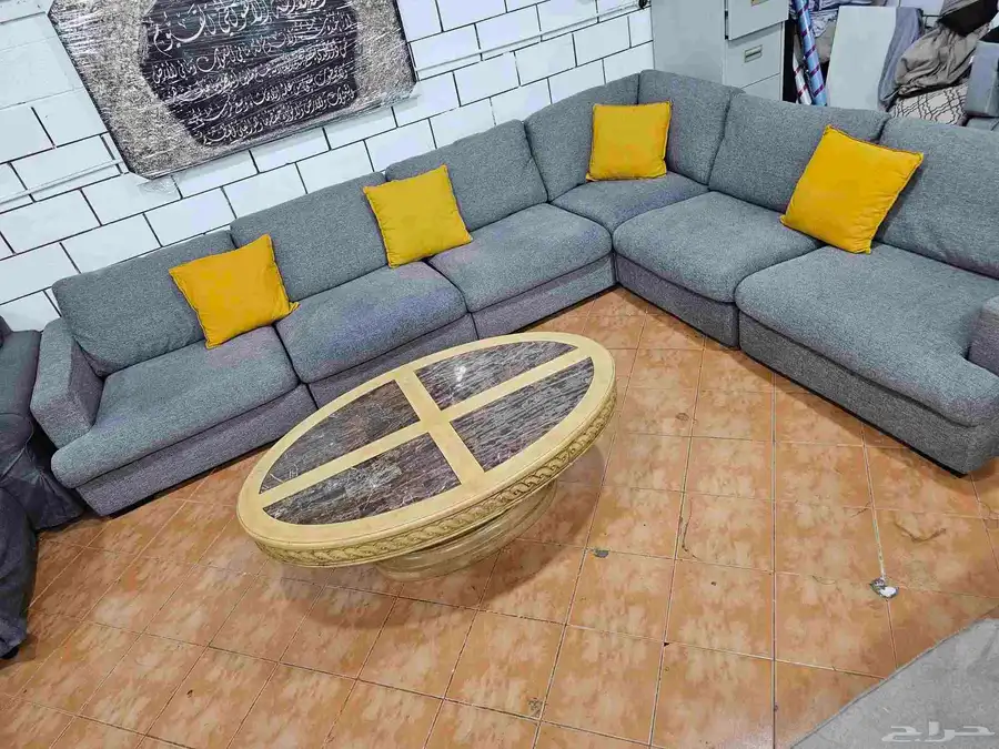 L shipe used sofa sell 2