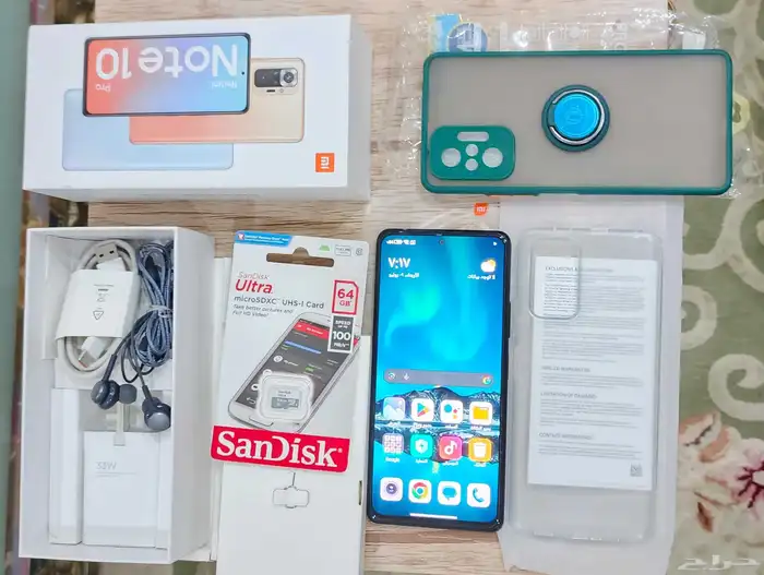 جوال شاومي موديل ريدمي نوت 10 برو 4G مستخدم ونظيف للبيع 8