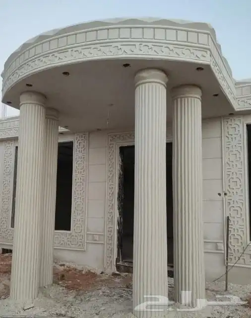 لياسه ملونه وديكورات خارجيه شبيه الحجر الطبيعي 6