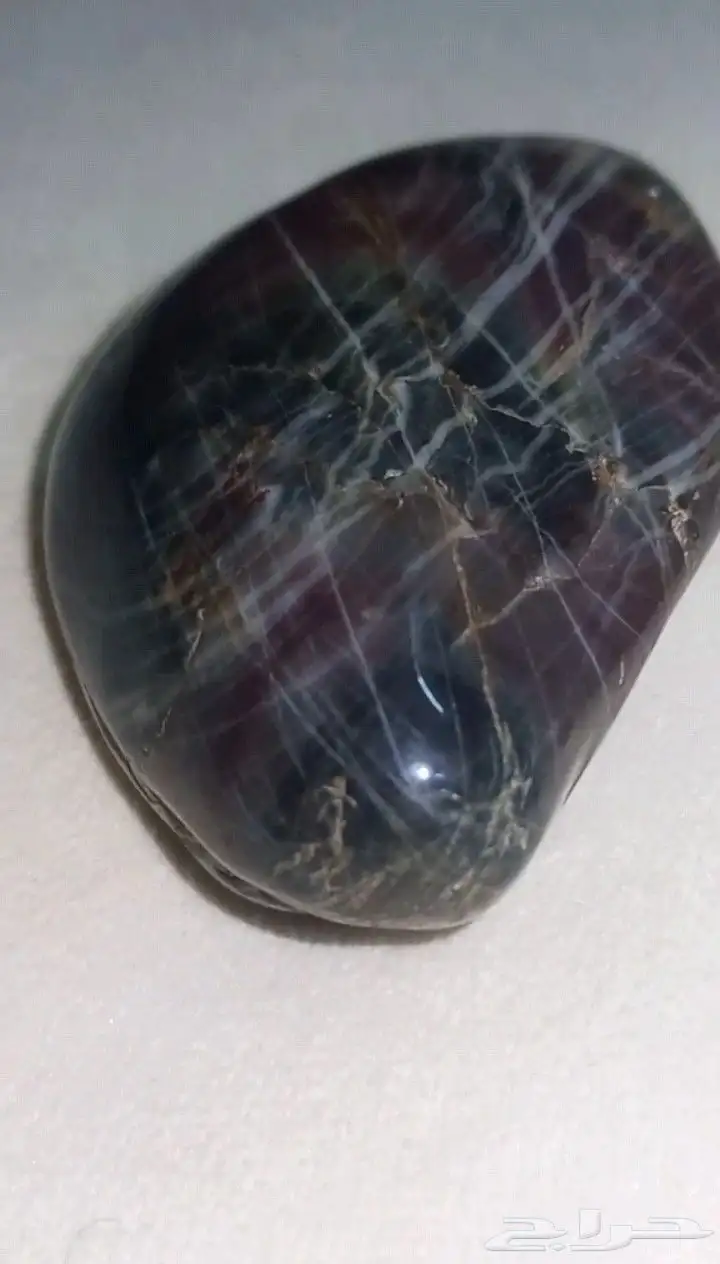 حجر القمر الأسود ذو الشكل الحر.Freeform Black Moonstone 3