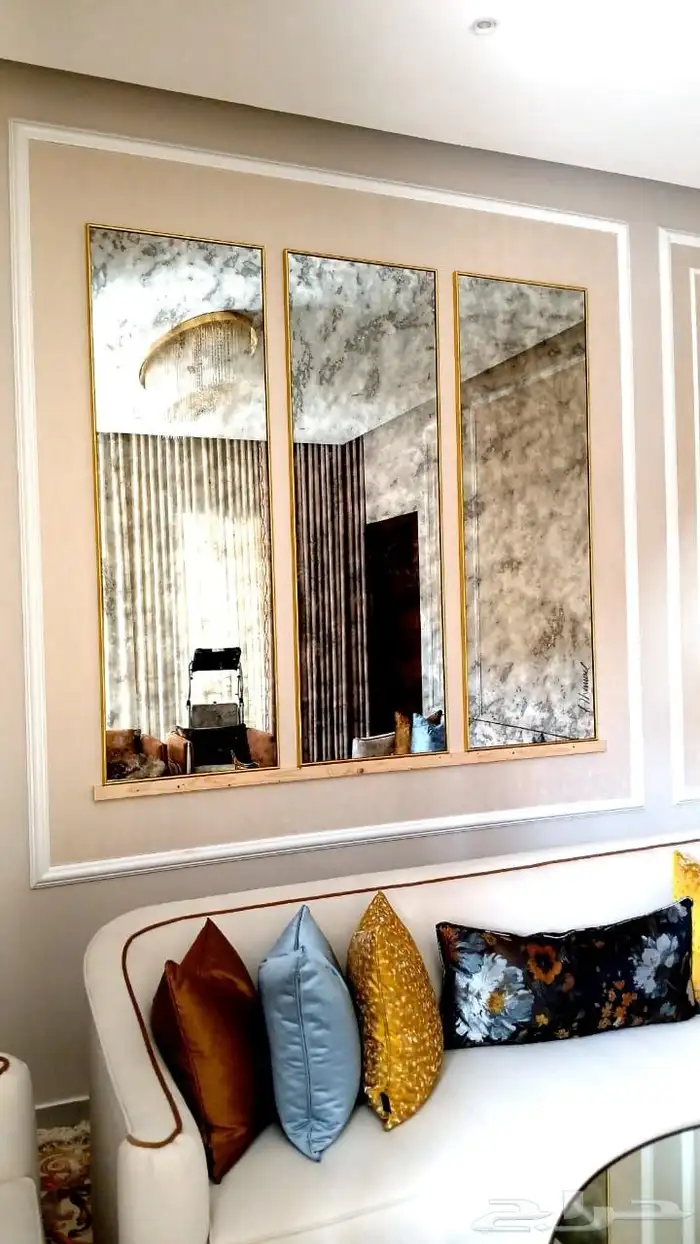 مرايا ساده بإضاءة LED أنيقة وعصرية 8