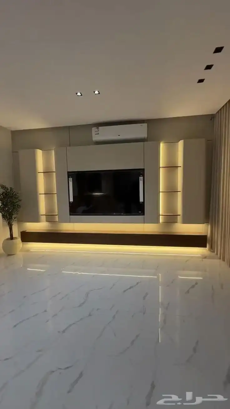 ديكور خلفية شاشه مدخل مرايه خلفية سرير 6