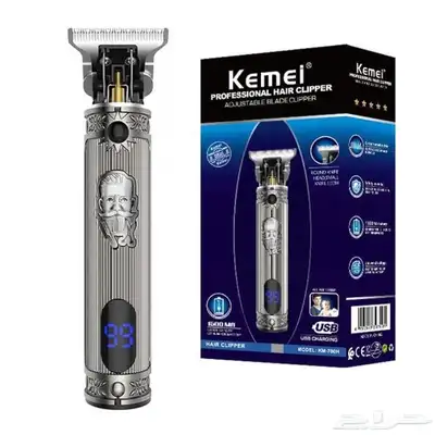 العنوان ماكينة حلاقة شعر من كيمي لون فضي KM-700h KEMEI US 0