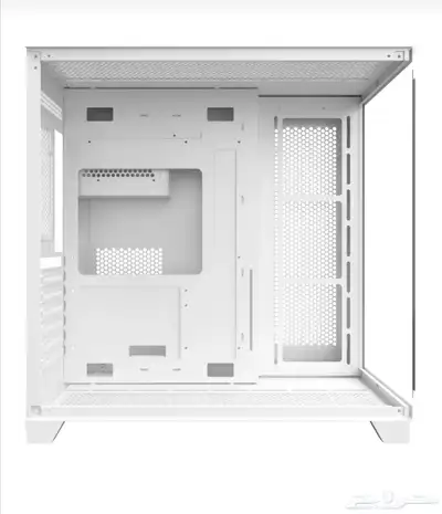 كيس pc ابيض جديد مع 7 مراوح rgb الحد 250 1