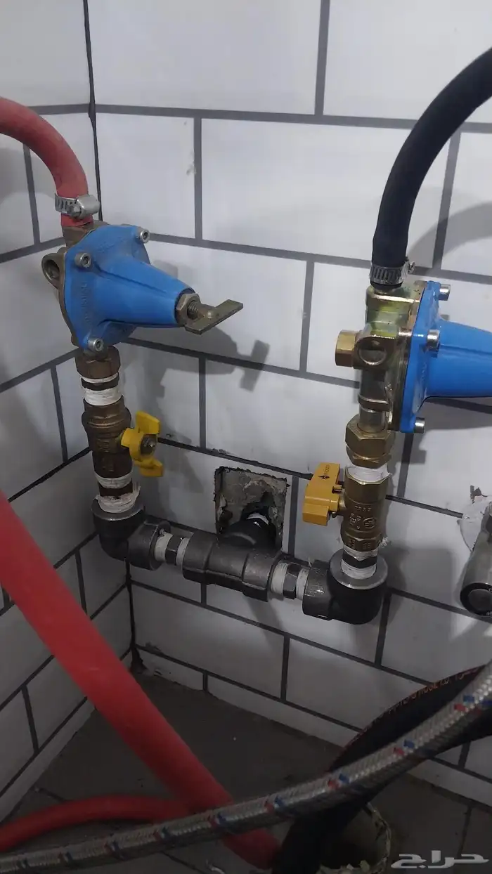 LPG gas pipeline work. 0