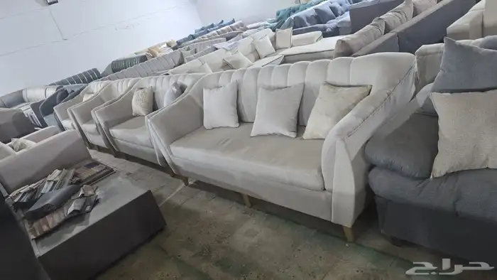 كنب جديد جاهز حرف ال و7نفر شامل التوصيل 33