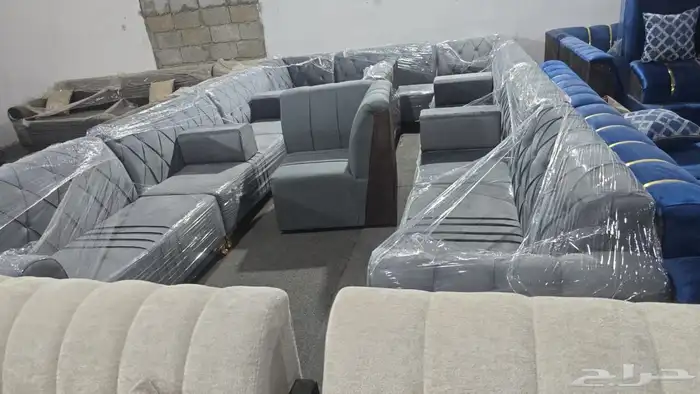 كنب جديد جاهز حرف ال و7نفر شامل التوصيل 11