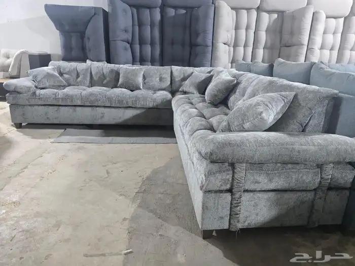 كنب جديد جاهز حرف ال و7نفر شامل التوصيل 0