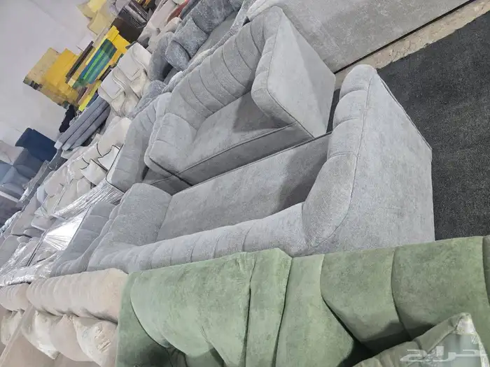 كنب جديد جاهز حرف ال و7نفر شامل التوصيل 21