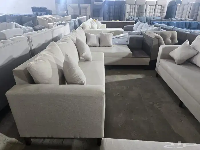 كنب جديد جاهز حرف ال و7نفر شامل التوصيل 2