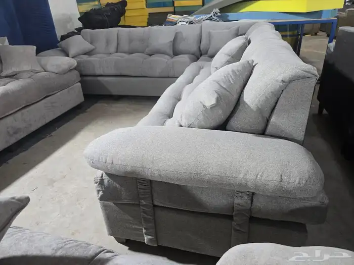 كنب جديد جاهز حرف ال و7نفر شامل التوصيل 3