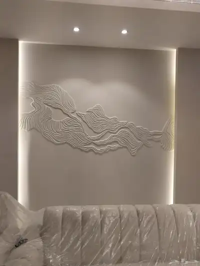 رسم بالجبس نحت يدوى 2