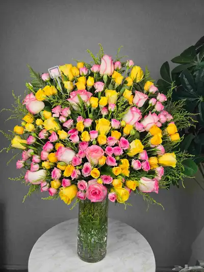 فازة ورد تنسيق فازه ورد طبيعي 0