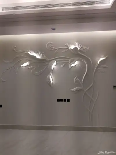 رسم بالجبس نحت يدوى 3
