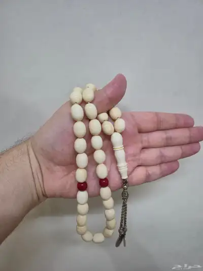 مسباح سبحة عاج سن الفيل 90 جرام 1