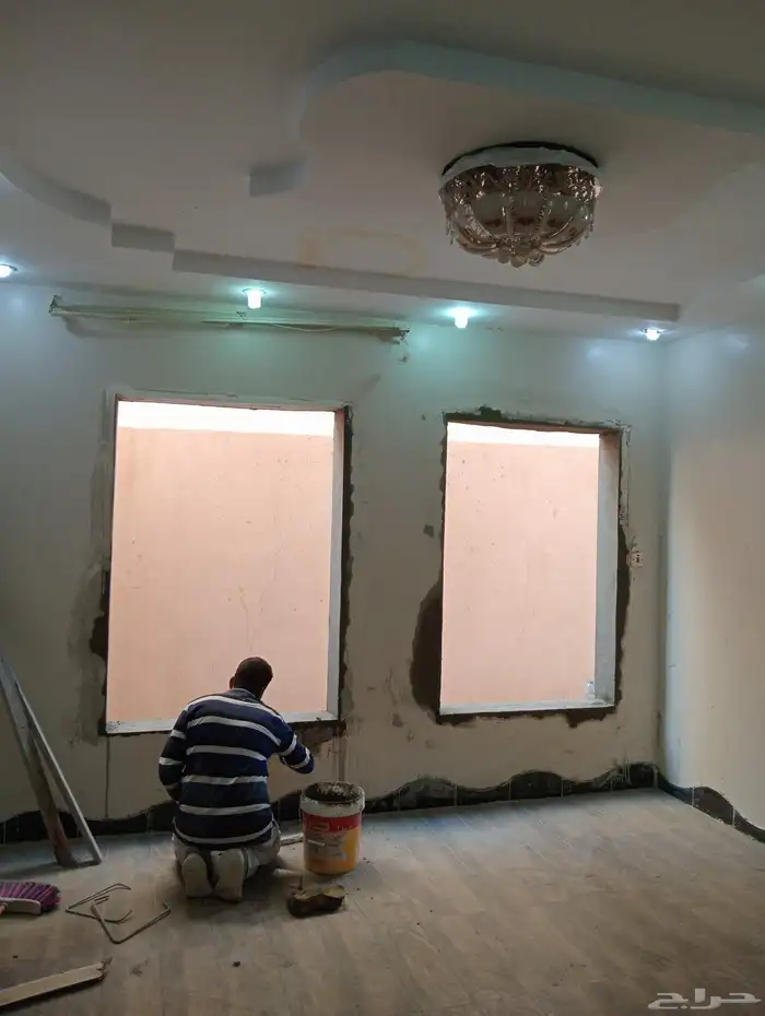 صبغ ديكور بلاط مساح جميع اعمال ترميم منزلي054331265حفر البا 4