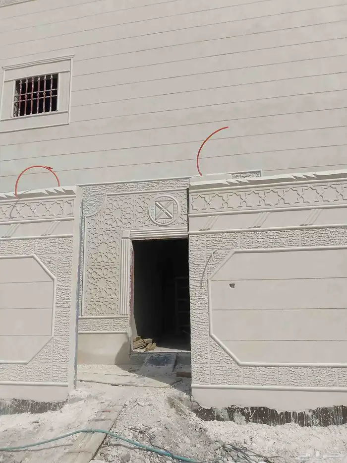 لياسه ملونه خارجية وديكورات اسمنتيه 3