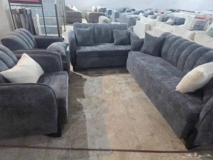 كنب جديد جاهز حرف ال و7نفر شامل التوصيل 13