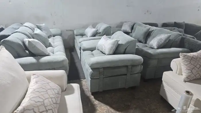 كنب جديد جاهز حرف ال و7نفر شامل التوصيل 7