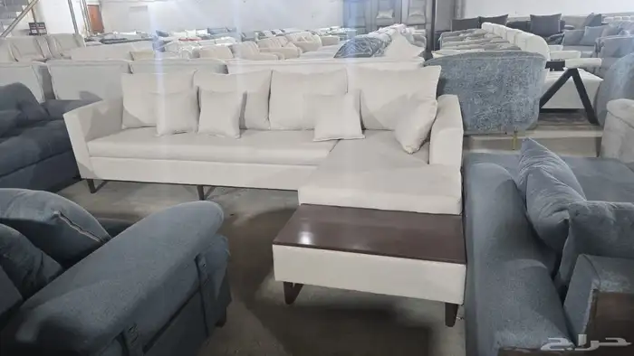 كنب جديد جاهز حرف ال و7نفر شامل التوصيل 12